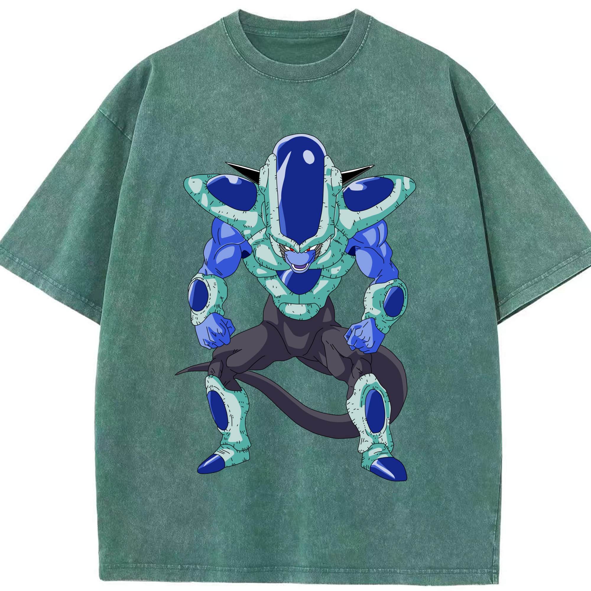 （画像用） ドラゴンボール フリーザ DRAGON BALL Frieza 綿100% ヴィンテージ風 半袖Tシャツ（フロントプリント）